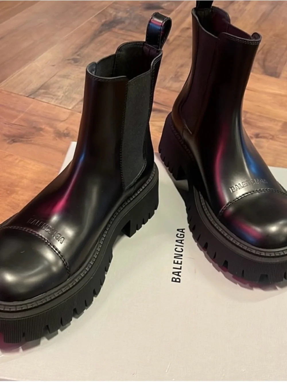 Balenciaga Black Leather Boots authentic - Picture 4 of 7